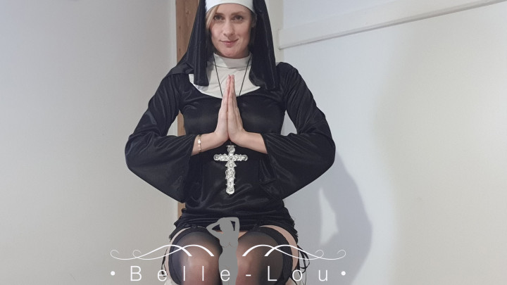 Poster for Bellelou - Nun Gets Punished For Sinning - December 22, 2019 - Manyvids Star - Dildo Fucking, Anal (Анал)