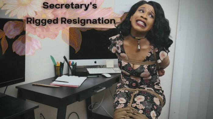 Poster for Secretary'S Rigged Resignation - Clips4Sale Production - Cupcake Sinclair - Pantyhose, Struggling, Secretary (Кекс Синклер Борьба)