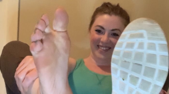 Poster for Stinky Shoe/Sock Joi + Cei - Freckled Feet - Clips4Sale Girl - Footdomination, Feetjoi, Footsmelling (Веснушчатые Ноги)