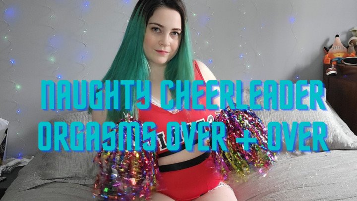 Poster for Caityfoxx Cheerleader Orgasms Over And Over - Manyvids Girl - Caityfoxx - Milf, Solo Masturbation, Goth (Гот)