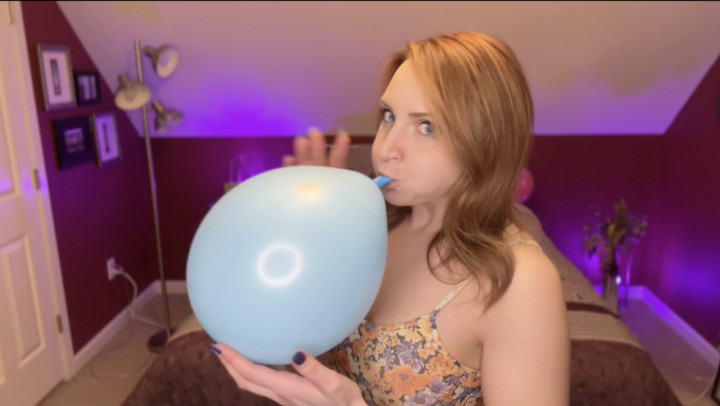 Poster for Sneezegoddess - Manyvids Star - Inflating Some Colorful Balloons - Redheads, Balloons (Воздушные Шары)