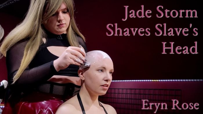 Poster for Eryn Rose - Clips4Sale Model - Jade Storm Shaves Slave'S Head - Shaved, Headshaving (Эрин Роуз Бритье Головы)