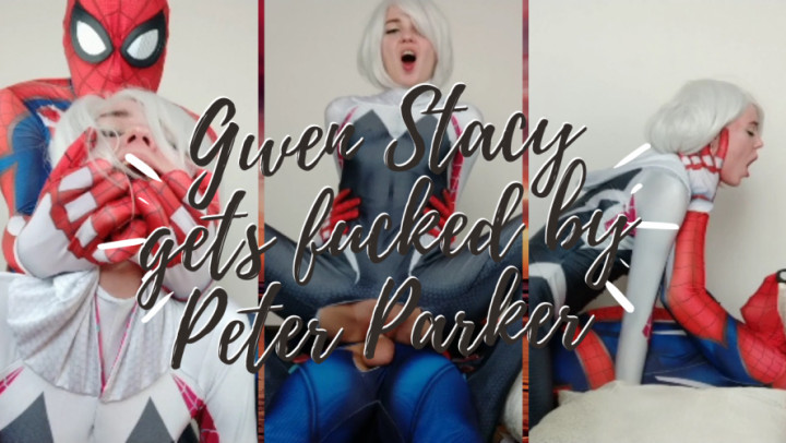 Poster for Gwen Stacy Gets Fucked By Peter Parker - Oct 19, 2020 - Lil Cosplay Slut - Manyvids Girl - Cowgirl, Blowjob (Лил Косплей Шлюха Ковбойка)