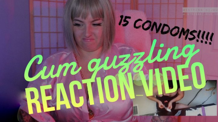 Poster for Mistressbijoux - Mistressbijoux Cum Guzzling 15 Condoms Reaction Video - Manyvids Model - Cum In Mouth, Humiliation (Унижение)