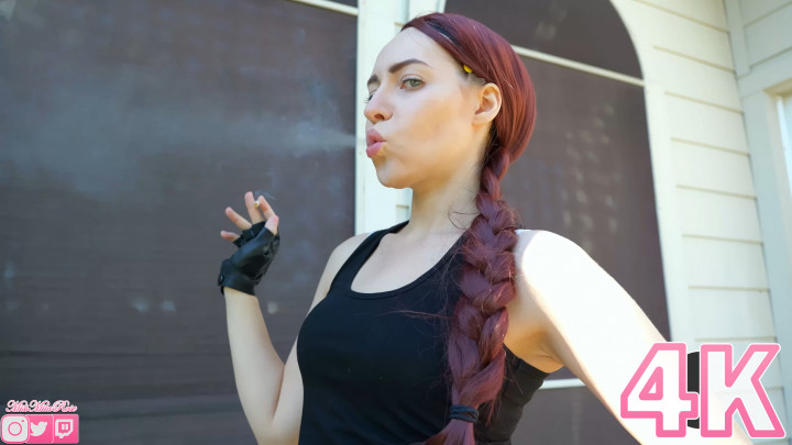 Poster for Manyvids Model - Missmilarose - Lara Croft'S Smoking Joi - Solo Female, Joi, Cosplay (Джой)