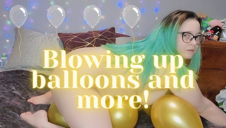 Poster for Caityfoxx Ballon Fetish Blowing And Nude Rubbing - Manyvids Star - Caityfoxx - Balloons Non Pop, Balloons, Big Ass (Воздушные Шары)