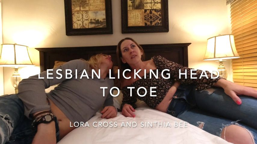 Poster for Lora Cross - Manyvids Model - Lesbian Milfs Lick From Head To Toe - June 05, 2021 - Rimming, Armpits, Ass Licking (Лора Кросс Римминг)