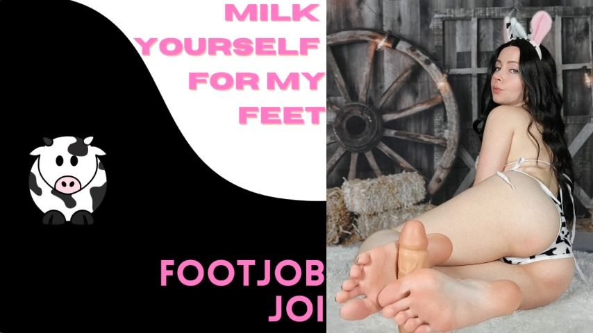 Poster for Thetinyfeettreat - Manyvids Model - Milk Yourself For Feet - Footjob & Joi - August 26, 2022 - Soles, Foot Fetish, Feet (Фут-Фетиш)