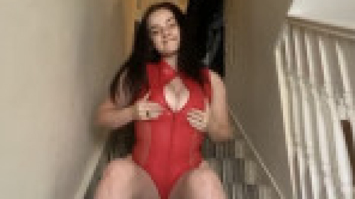 Poster for Manyvids Girl - Teen In Red Leather Swimsuit Orgasming - Tiffanybabe01 - 18 & 19 Yrs Old, Masturbation (Мастурбация)