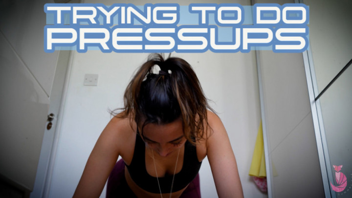 Poster for Trying To Do Pressups - Manyvids Star - Summer Fox - Press Up, British (Летняя Лиса Британия)