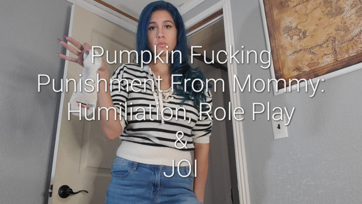 Poster for Pumpkin Fucking Punishment By Step-Mommy - Freya Reign - Manyvids Model - Femdom, Masturbationhumiliation (Фрея Рейн Фемдом)