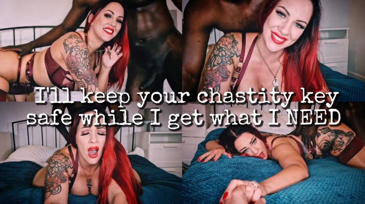 Poster for I'Ll Keep Your Chastity Key Safe While I Get What I Need - Ruby_Onyx - Manyvids Star - Bbc, Cuckolding, Fucking (Блядь,)