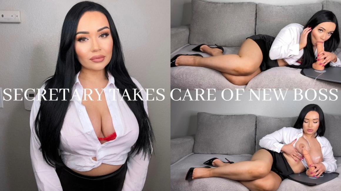 Poster for Secretary Takes Care Of New Boss - Mia Jocelyn - Manyvids Model - Kink, Taboo (Миа Джослин Табу)