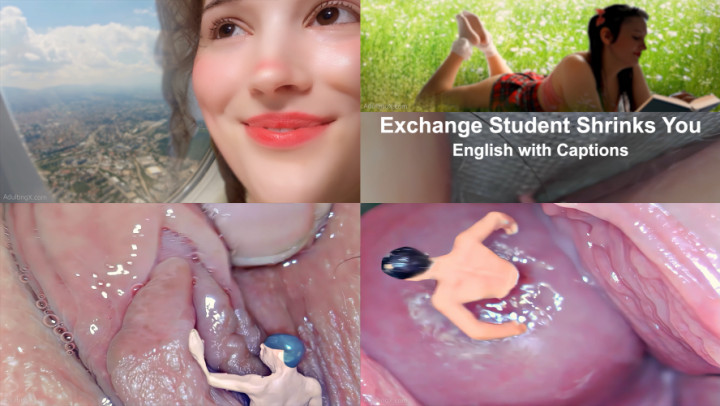 Poster for Manyvids Girl - Adulting - Exchange Student Shrinks You Cc - Sep 20, 2022 - Extreme Close-Ups, Shrinking Fetish, Med Gyno (Взросление С Гинозом)