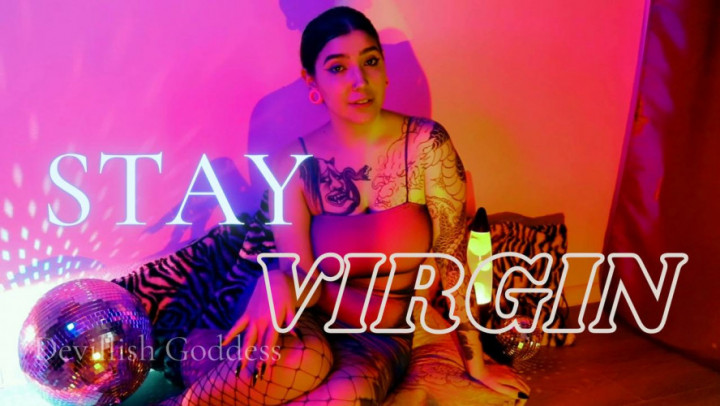 Poster for Manyvids Model - Devillishgoddess - Stay Virgin - Mindfuck, Chastity (Целомудрие)