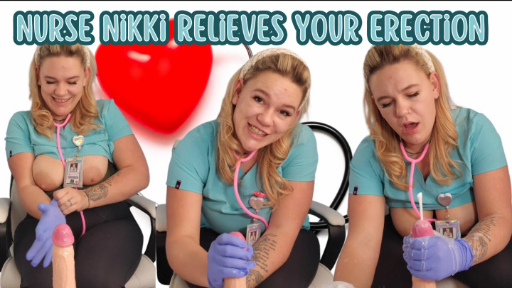 Poster for Milf Nikki Lynn - Nurse Nikki Relieves Your Erection - May 29, 2023 - Manyvids Girl - Glove Fetish, Handjobs (Фетиш В Перчатках)