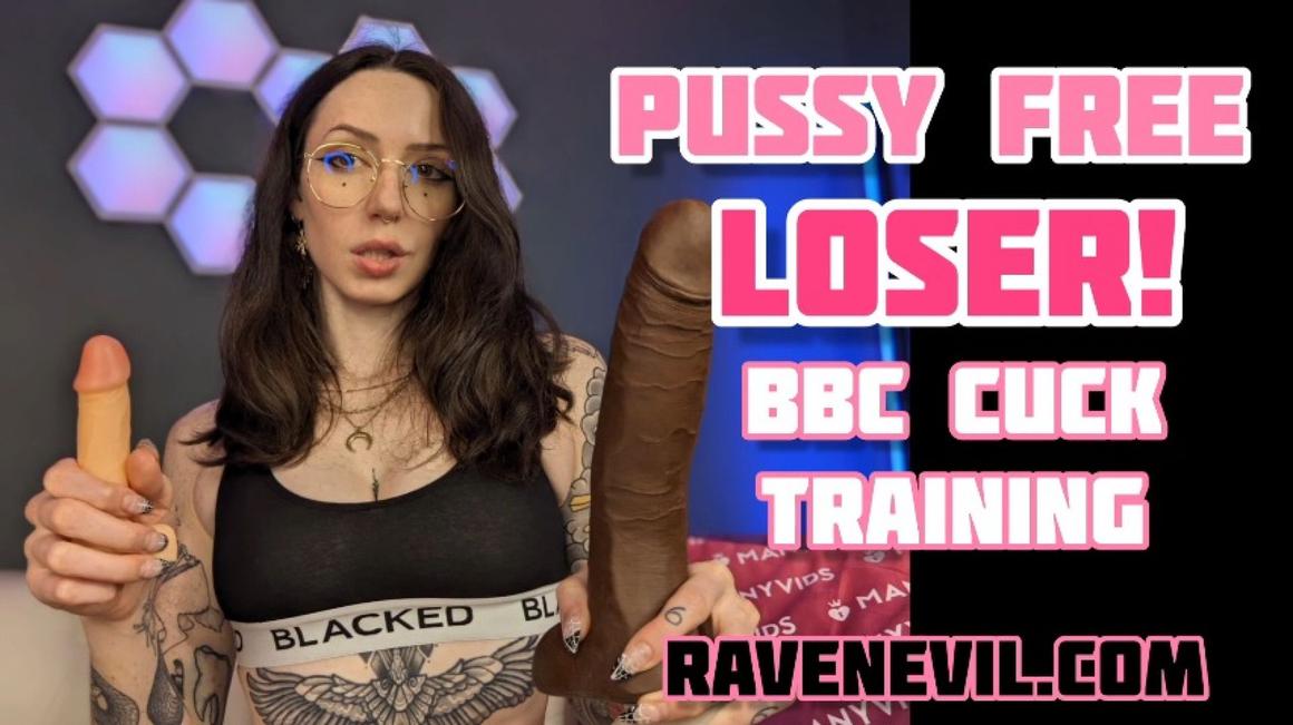 Poster for Pussy Free Loser! - Bbc Cuck Training - Manyvids Girl - Ravenndick - Mind Fuck, Cuckolding, Bbc (Рогоносец)