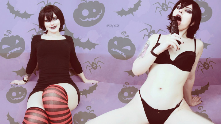 Poster for Manyvids Star - Spookyboogie - Joi:Mavis Dracula'S The Best Halloween With A Handsome Human - Joi Games, Cum Countdown (Игры Джой)