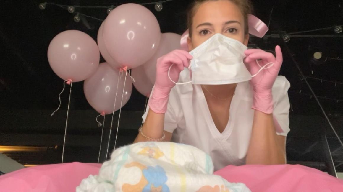 Poster for Manyvids Star - Gentle Medical Exam For The Adultbby - August 28, 2023 - Maggierosexo - Latex, Nurse Play, Balloons Non Pop (Латекс)