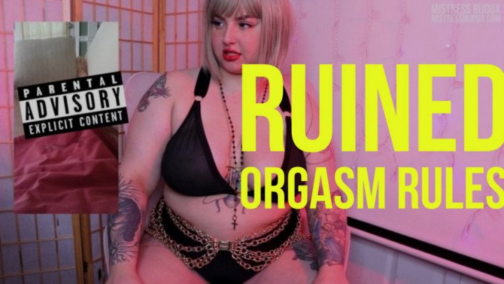 Poster for Mistressbijoux - Mistressbijoux Ruined O Rules - Manyvids Star - Ruined Orgasms, Femdom, Orgasm Control (Контроль Оргазма)