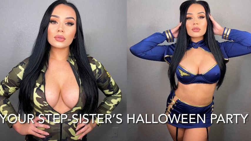 Poster for Manyvids Model - Mia Jocelyn - Your Step-Sister'S Halloween Party - Halloween, Taboo (Миа Джослин Табу)