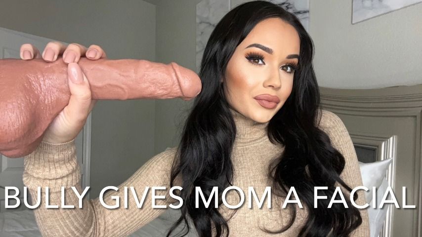 Poster for Bully Gives Mom A Facial - Mia Jocelyn - Manyvids Girl - Kink, Dildo Sucking (Миа Джослин Сосание Фаллоимитатора)