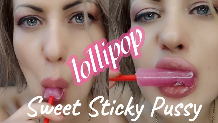 Poster for Manyvids Model - Juliacrown - Sweet Sticky Pussy Lollipop Fetish Lips Eyes - Foodmasturbation, Lollipoplickers, Eyefetish (Едамастурбация)