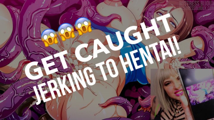 Poster for Mistressbijoux Get Caught Jerking To Hentai - Mistressbijoux - Manyvids Model - Home Wrecker, Humiliation Task (Задание На Унижение)