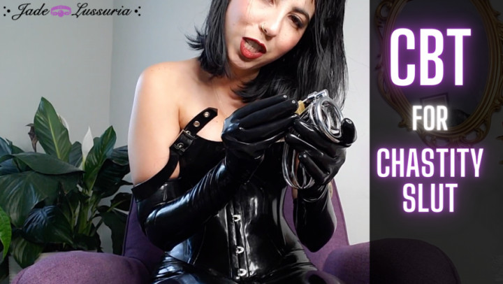 Poster for Cbt For Chastity Slut - Manyvids Girl - Jadelussuria - Rubber Fetish, Latex (Резиновый Фетиш)