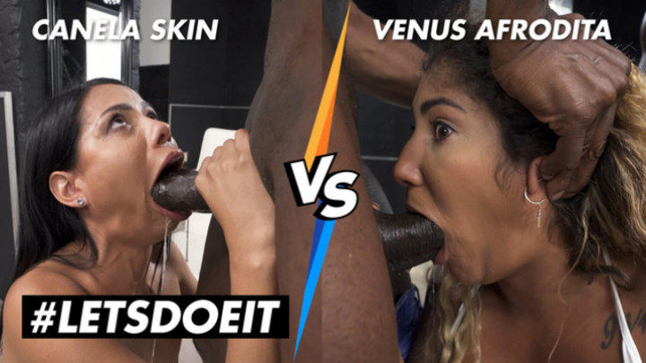 Poster for Manyvids Model - Letsdoeit - Canela Skin Vs Venus Afrodita - June 18, 2021 - Latina, Interracial, Black Cock (Травмы Межрасовый)