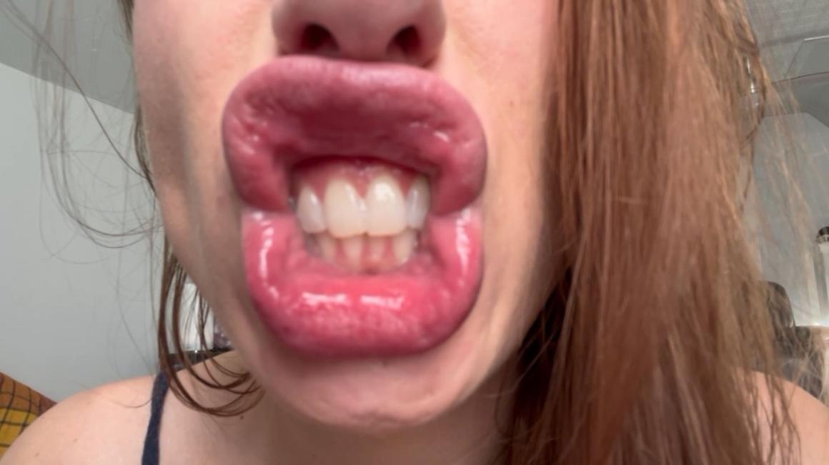 Poster for Jadenrayne - Manyvids Girl - Square Lip Close-Up - August 12, 2023 - Lip Fetish, Spit Fetish, Extreme Close-Ups (Крупные Планы)