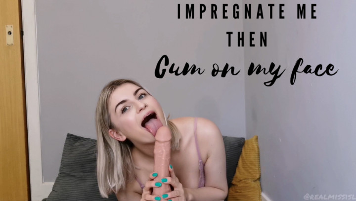 Poster for Manyvids Model - Isla White - Impregnate Me Then Cum On My Face - Role Play, Blowjob, Impregnation Fantasy (Исла Уайт Минет)