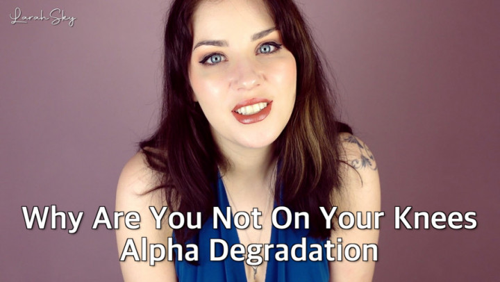 Poster for Manyvids Star - Larah_Sky - Why Are You Not On Your Knees - Alpha Degradation - Verbal Hardcore Humiliation, Verbal Humiliation, Sfw (Словесное Хардкорное Унижение)