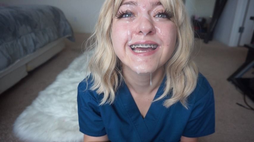 Poster for Manyvids Girl - Nurse Helps With Hard On - Sep 11, 2019 - Katie Sinz - Braces, Old & Young (Кэти Синц Брекеты)