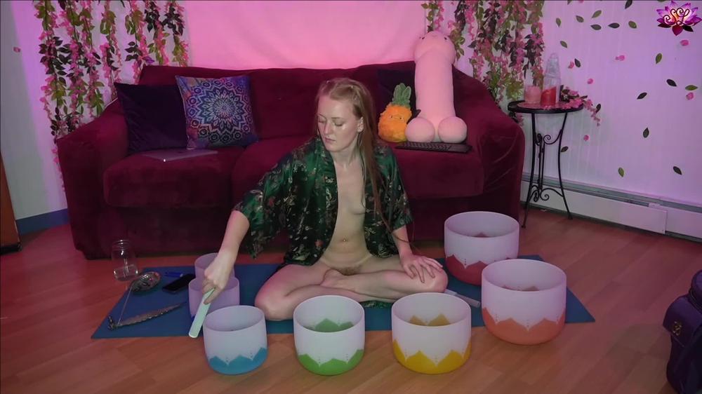 Poster for Manyvids Girl - Free Sound Healing Session - Adoralotus - Healthy, Yoga, Redhead (Рыжая)