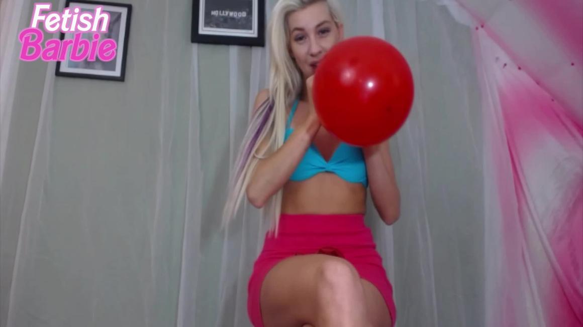 Poster for Barbie Balloon Blowing Joi - Allforlucky - Manyvids Girl - Jerk Off Instruction, Balloons, Balloons Non Pop (Воздушные Шары Без Хлопка)