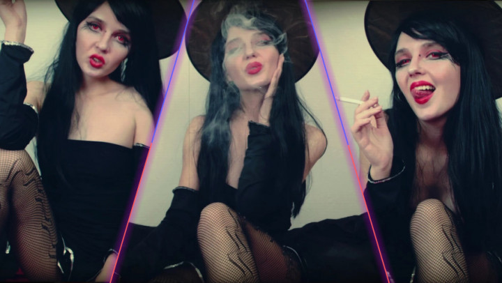 Poster for Lil Cosplay Slut - Manyvids Girl - Witchcraft - Smoke And Flame - Oct 28, 2020 - Costume, Cigar Fetish (Лил Косплей Шлюха Сигарный Фетиш)