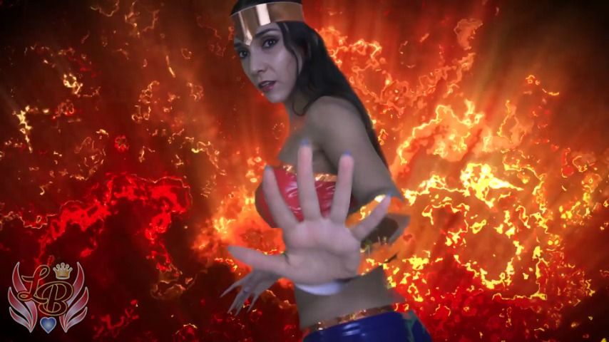 Poster for Manyvids Model - Saved By Wonder Woman Joi - Lissie Belle - Sfw, Facials, Superheroines (Лисси Белль Уход За Лицом)