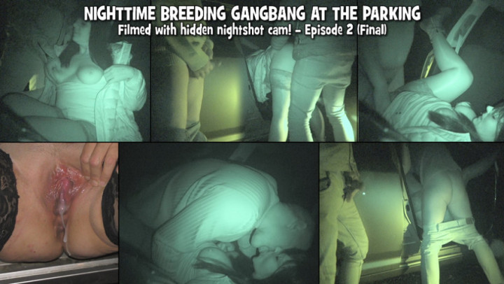 Poster for Gangbangwife - Manyvids Girl - Nighttime Breeding Gangbang At The Parking - Episode 2 - Car Sex, Creampie Gangbang (Жена Бандита Групповуха)