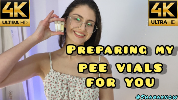 Poster for Manyvids Model - Preparing My Pee Vials For You - Shanaxnow - Pee, Teens18Plus (Шанакснов Писать)