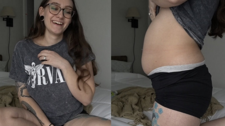 Poster for Manyvids Girl - Im Pregnant What Content To Expect For 2024 - Divinebabe - Bloated Belly, Sfw (Вздутый Живот)