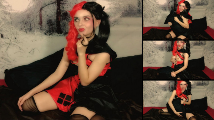 Poster for Harley Quinn - Pillow Humping Fuck - Feb 2, 2020 - Lil Cosplay Slut - Manyvids Model - Ass Fetish, Cosplay (Лил Косплей Шлюха Задница Фетиш)