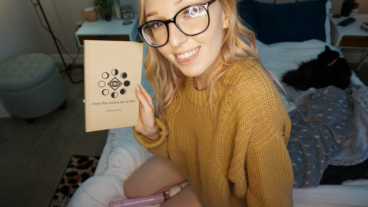 Poster for 296. Hitachi And Reading Time - Harpermadi - Manyvids Model - Hitachi, Eye Glasses, Sweater Fetish (Харпермади)