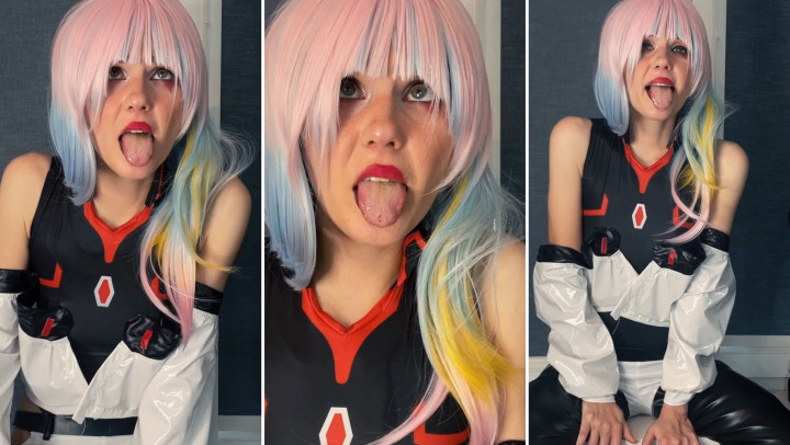 Poster for Lil Cosplay Slut - Manyvids Model - Cyberpunk - Lucy Ecstatically Makes The Ahegao Face - May 21, 2023 - Sfw, Cosplay, Ahegao (Лил Косплей Шлюха Косплей)