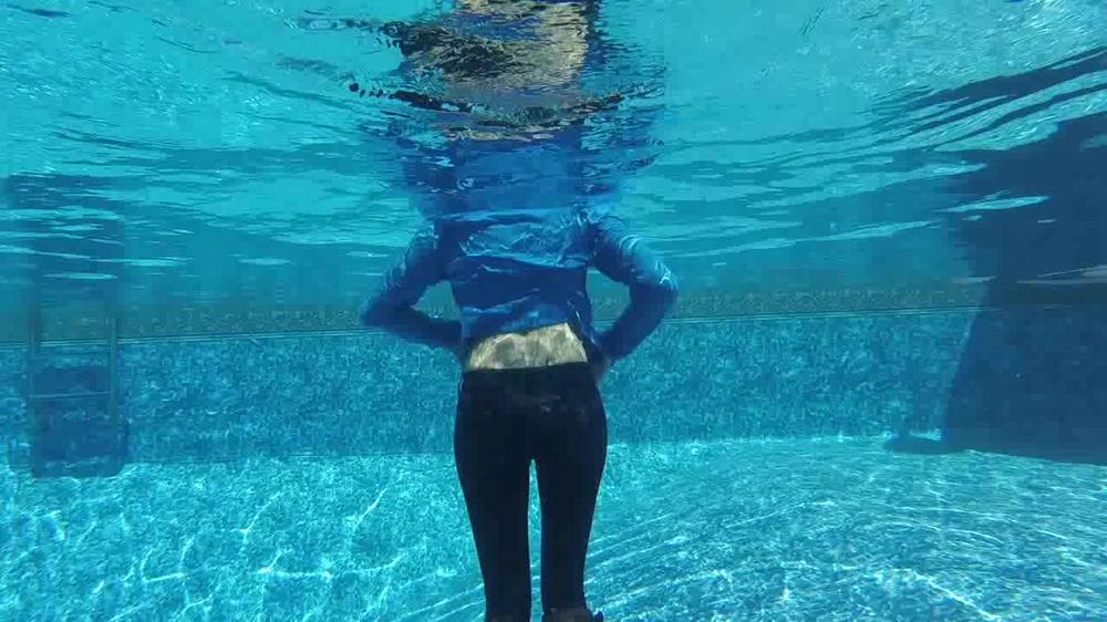 Poster for Buddahsplayground - Manyvids Girl - Buddahsplayground Underwater Jeans And Boots - Buddahsplayground