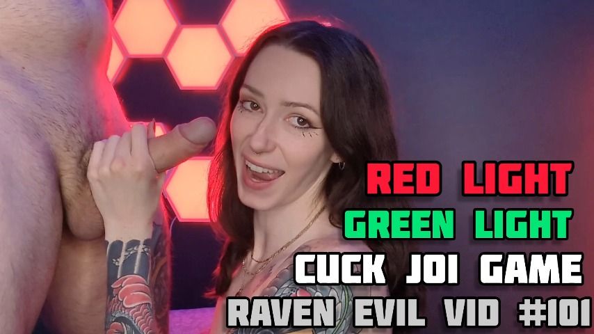 Poster for Ravenndick - Red Light Green Light Cuck Joi - Manyvids Model - Cuckolding, Humiliation, Joi Games (Унижение)