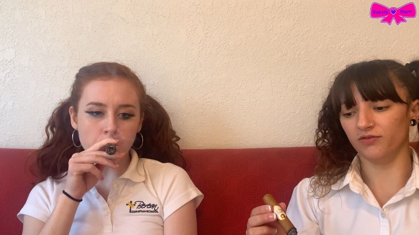 Poster for Manyvids Star - Dakotamarr - Schoolgirls Smoke Cigars - School Uniform, Smoking (Дакотамарр Курение)