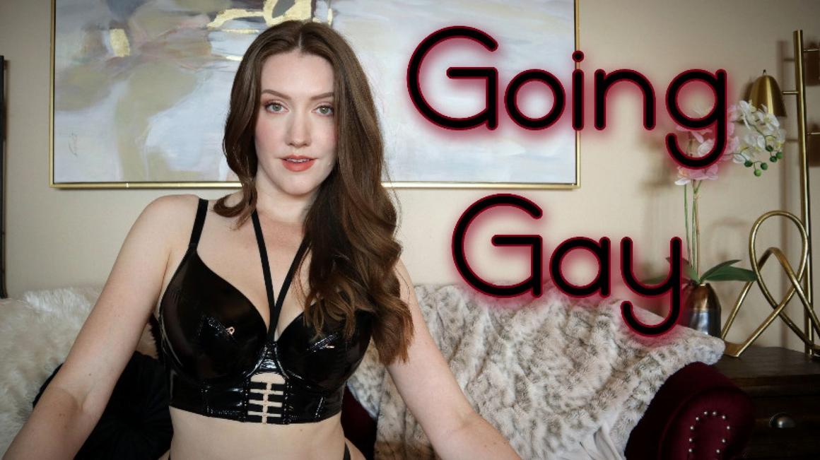 Poster for Manyvids Model - Going Gay - August 19, 2023 - Scarlettbelle - Joi, Sfw, Femdom Pov (Джой)