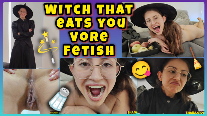 Poster for Manyvids Star - Cosplaying Witch That Eats Your Ass Vore Devour Food Fetish - Shanaxnow - Witchcosplay, Unawaregiantess, Giantess (Шанакснов Великанша)