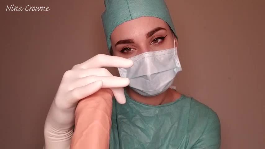 Poster for Manyvids Star - Nina Crowne Dr Nina Punishes Her Slave - Nina Crowne - Glove Fetish, Amateur, Handjobs (Нина Краун Рукоблудие)